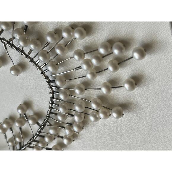 STERLING SILVER FRESHWATER PEARL NECKLACE 18" LIQUID SILVER 925 - Picture 8 of 10